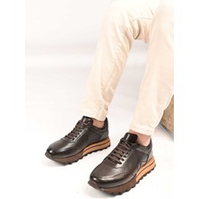 Bestello Bağcıklı Eva Taban Hakiki Deri Sneaker 172-64176 Erkek Ayakkabı