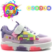 Çocuk Legolu Işıklı Ortopedik Taban Unisex Çocuk Spor Ayakkabı