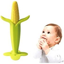 Bebek Dostu Mısır Diş Kaşıyıcı Diş Fırçası Sarı Silikon ile Diş Sağlığına Uygun