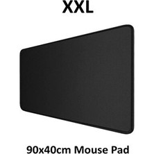 Soillium Gaming Mouse Pad 90X40CM Dikişli Siyah Mause Ped Oyuncu Kaydırmaz Mousepad Uzun Klavye Fare Altlık