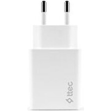 Ttec Yeni Nesil 20W Hızlı Şarj Cihazı Apple Uyumlu Beyaz Renk Resmi Distribütör Garantili
