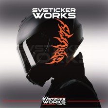 Gravity Kask Sticker Tüm Kasklar Uyumlu Tek Yön 1 Adet