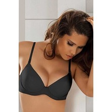 Le Jardin Kadın Siyah Desire Destekli Dolgulu Push Up Basic Mikro Sütyen 7080
