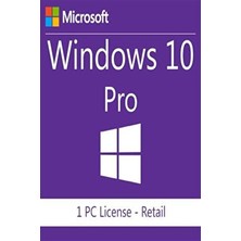 Microsoft Studios Windows 10 Pro Retail Tüm Diller Geçerli Lisans Anahtarı