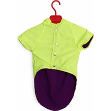 Patilemece Yeşil Ayı Desenli Köpek Yağmurluk