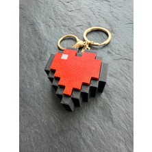 Pitipu Pixel Kalp Premium Mekanik Clicker Fidget Anahtarlık