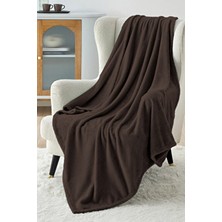 Calmera Wellsoft Tv Battaniyesi | Ultra Yumuşak & Hafif | Peluş - Polar | 130 × 170 cm - Espresso