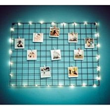 Lefiev Lefi Ev Işıklı ve Mandallı Tel Pano Fotoğraf Askılık