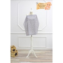 mordesign Bebek Emzirme Örtüsü / Önlüğü, Stars Serisi, Gri