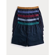 Marks & Spencer 5'li Saf Pamuk Cool & Fresh Geometrik Desenli Boxer