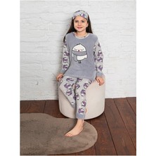 Asel Çocuk Peluş Polar Pijama Takımı