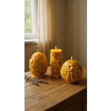 Nefha Candle Romantik Balmumu Mum Üçlü Set