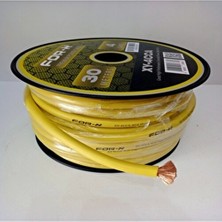 For-x Amfi Tesisat Güç Kablosu 4ga - Xy-4 Cca Oto Anfi 4ga Power Kablosu - 1 Metre