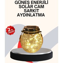 Pazarcan Dekoratif Solar Cam Şişe LED Lamba Gün Işığı Renk