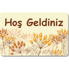M&H Quality Dijital Baskılı Hoş Geldiniz Yazılır Desenli Dekoratif Dış Kapı Önü ve Iç Mekan Paspası Yıkanabilir