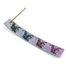 Kut Fly Obsidian Taşı Fil Tasarımlı Kayık Tütsülük