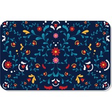 M&H Quality Dijital Baskılı Desenli Dekoratif Dış Kapı Önü ve Iç Mekan Paspası Yıkanabilir Kaymaz Taban