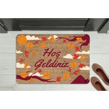 M&H Quality Rengarenk Kare Desen Dekoratif Kapı Önü Paspası