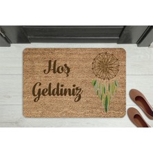 M&H Quality Home Hoşgeldiniz Kelebek Dekoratif Çok Amaçlı Iç ve Dış Kapı Paspası