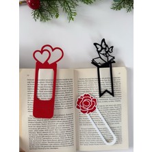 Todekora Kalpli, Kelebekli ve Gül Desenli Kitap Ayracı Seti – 3’lü Dayanıklı Ayraç