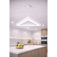 Dizano Modern Üçgen LED Tavan Aydınlatma 40CM 4000K Günışığı, Avize ve Sıva Üstü, Mutfak, Salon, Ofis