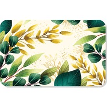 M&H Quality Dijital Baskılı Desenli Dekoratif Dış Kapı Önü ve Iç Mekan Paspası Yıkanabilir Kaymaz Taban