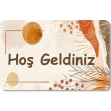 M&H Quality Dijital Baskılı Hoş Geldiniz Yazılır Desenli Dekoratif Dış Kapı Önü ve Iç Mekan Paspası Yıkanabilir
