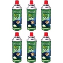 Orcamp 227 gr Siboplu Gaz Kartuşu 6 Adet Yeşil Renkli Hafif Taşıma ve Outdoor Kullanım