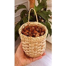 Süs Dükkanı Hasır Dekoratif Fındıklık Sepet Modeli