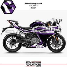 Cfmoto 250SR Kaplama Sticker Air Brush Motor Kaplama Modeli Hazır Kit Tüm Modeller Uyumlu