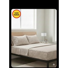 % 100PAMUK Ranforce Lastikli Çarşaf Takımı Çarşaf+Yastık Kılıfı Nefes Alır Terletmez Tek ve Çift Kişilik 30 cm Kenar Paylı