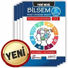 Analiz Yayınları Bilsem Paket Deneme 2.seviye LGS Sınavı İçin Normal Boy Deneme Kitabı