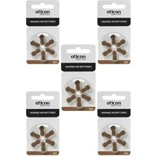 Oticon 312 Numara Işitme Cihazı Pili 5 Paket Toplam 30 Adet Kulak Içi Işitme Cihazı Pili