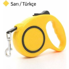 Yacel Sj Makaralı Otomatik 5 Metre Geri Çekilebilen Kedi ve Köpek Gezdirme Tasması / Max 15 kg