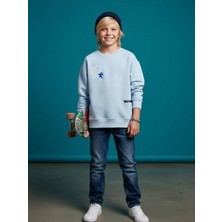 Zekids Erkek Çocuk Sırt Baskılı Tasarım Sweatshirt
