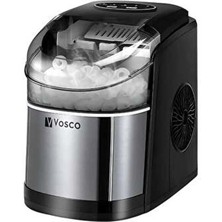 Vosco Set Üstü Buz Makinesi 12 kg Siyah