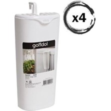 Gondol 4 Adet Kapaklı Plastik Kalorifer Petek Suluğu