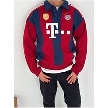 Bergibo Oversıze Şardonlu Sweat - Düğmeli Yaka Kaliteli Sweatshırt