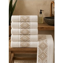 Güvenal White Kilim Desen 6 Adet 50*90 Desenli Havlu | Havlu Havlu Seti | | El Yüz Havlusu | Çeyiz Havlusu