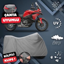 ULTRASHOP Ducati Multistrada Motosiklet Brandası Su Geçirmez Topcase Arka Çanta Uyumlu Dış Ortam Motor Branda