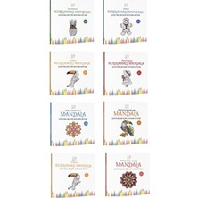 Çılgın Zeka Çocuklar İçin Boyama Kitapları Seti 8 Kitap Eğlenceli Yazarlar ile Yaş Aralığına Uygun