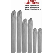  6 adet halı hurcu, halı kılıfı, halı ambalajı, halı hurcu tela kumaş bağcıklı çek bağla