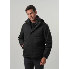 Pique Antony Erkek Mont Su Itici Yağmurluk , Şişme Mont , Kalın Kaban 3 In 1 Mont Seti