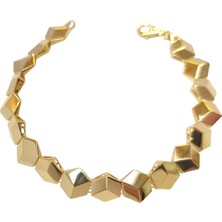 Genel Üç Boyutlu Küp Bileklik Künye 14 Ayar Altın Hd Videolu