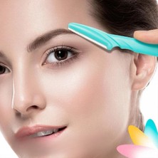 Dumles® Kadın Kaş Usturası Seti 3 Lü Hassas Ciltler İçin Güvenli Yüz Tüy Temizleme Bıçağı