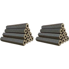 İnam Şömine Odunu - Briket Pres Şömine Odunu 20 kg - 0.5 Lt Reşo Yakıtı Hediyeli