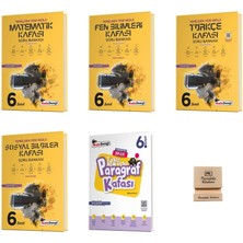 Kafa Dengi Yayınları Kafadengi 6. Sınıf Matematik Fen Türkçe Sosyal ve Paragraf Soru Bankası 5li Set+ Telefon Standı