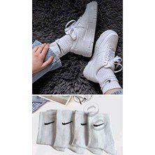 deja poo 4'lü Unisex Spor Tik Desenli Tenis Çorap Soket Çorap