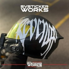 Revenge Kask Sticker Tüm Kasklar Uyumlu Tek Yön 1 Adet