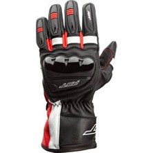 RST Pilot Uzun Kışlık Motosiklet Eldiveni Siyah Kırmızı Sürtünme ve Yırtılmaya Dayanıklı Malzeme